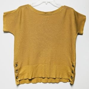 Soft Sweater Slouch Sleeve Mustard Yellow